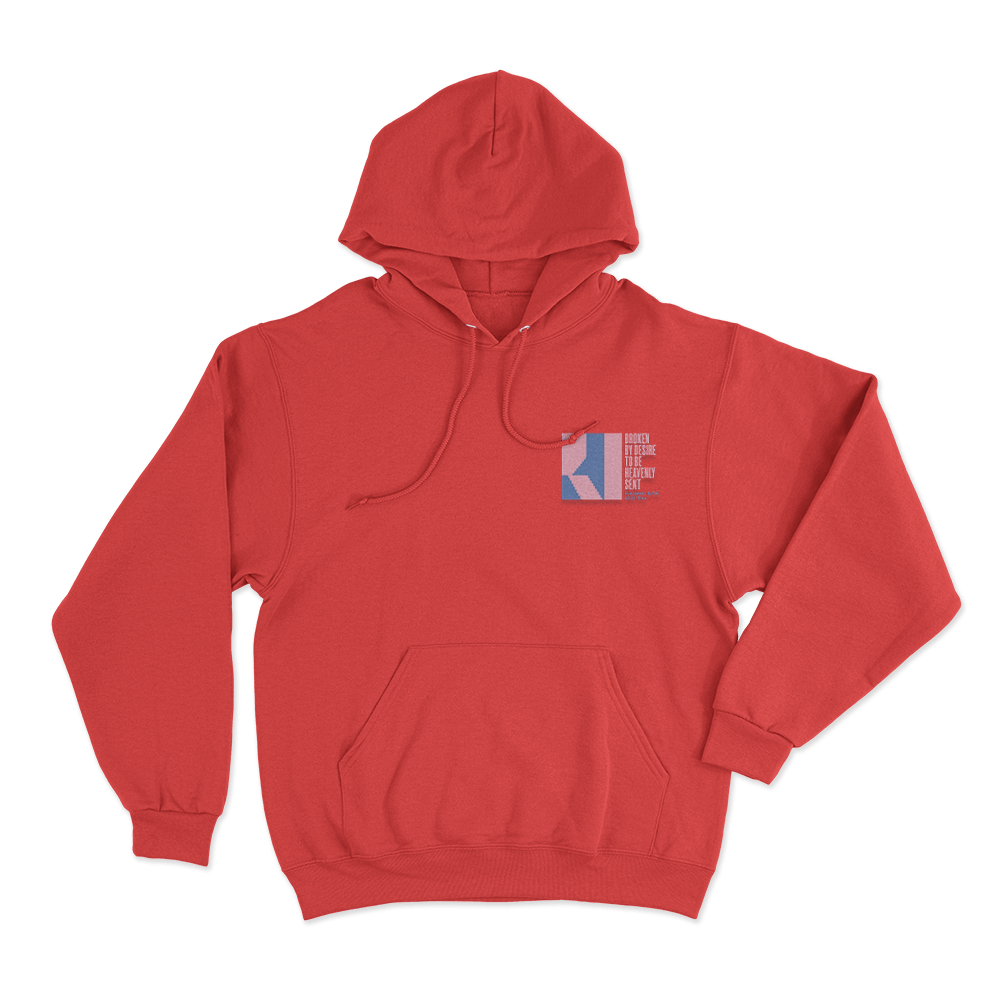 Abstract Capaldi Logo Unisex Hoodie Red Abstract Capaldi Logo Unisex Hoodie Red