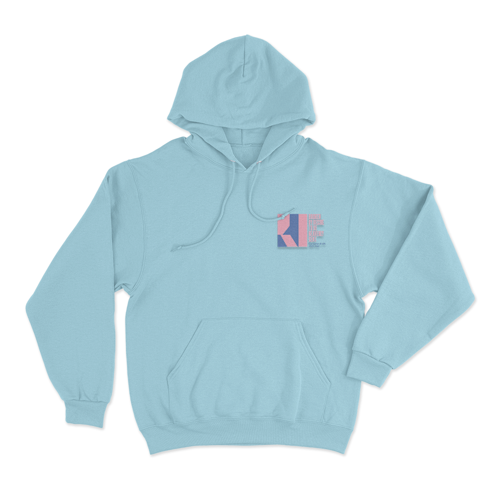 Abstract Capaldi Logo Unisex Hoodie Sky Blue Abstract Capaldi Logo Unisex Hoodie Sky Blue