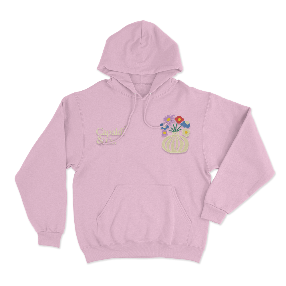 Capaldi & Co. Floral Vase Unisex Hoodie Pink Capaldi Co. Floral Vase Unisex Hoodie Pink